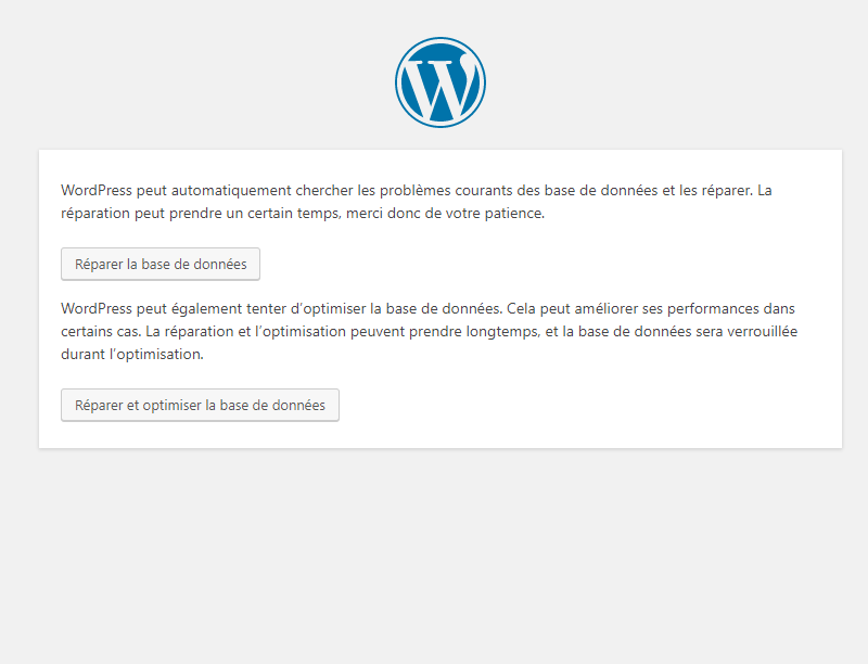 Problème de connexion à la BDD WP