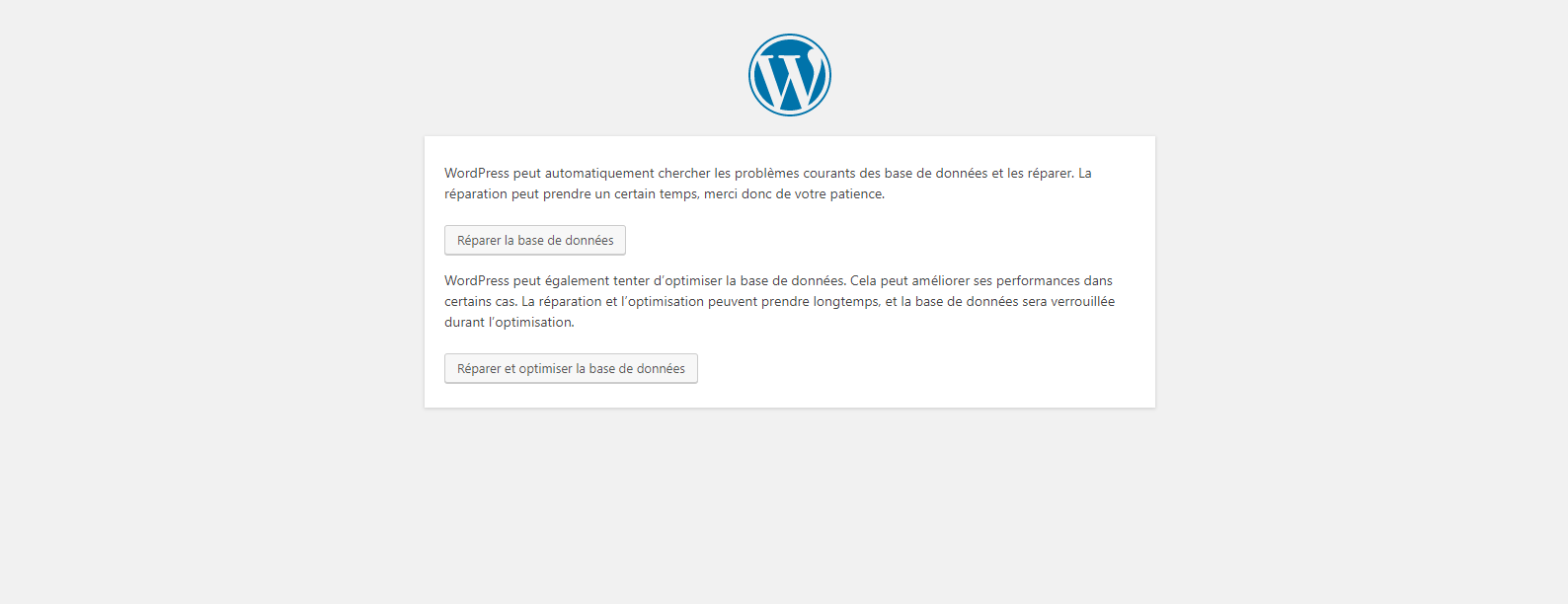 Problème de connexion à la BDD WP ?